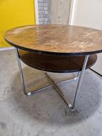 Originele Bauhaus tafel – Mücke-Melder – Marcel Breuer stijl, Huis en Inrichting, Ophalen, Gebruikt, Rond, Minder dan 50 cm