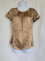 Leuk goudkleurig discoshirt mt S merk Mango, ., Ophalen of Verzenden, Maat 36 (S), Gedragen
