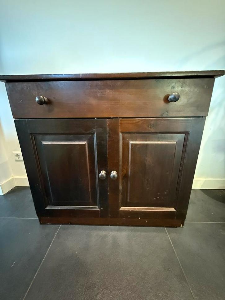 Dressoir kast met lade en deuren, Huis en Inrichting, Kasten | Dressoirs, Gebruikt, 50 tot 100 cm, 25 tot 50 cm, Met lade(s), Overige houtsoorten