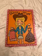 Blond Amsterdam schilderij, Ophalen of Verzenden, Zo goed als nieuw, Schilderij, 75 tot 100 cm