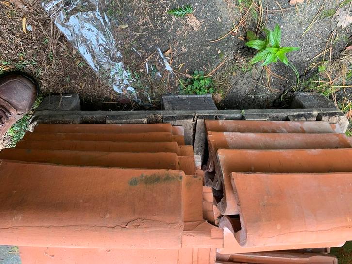 Oud Hollandse Dakpannen - Compleet Partijtje, Doe-het-zelf en Verbouw, Dakpannen en Dakbedekking, Gebruikt, Dakpannen, Steen of Klei