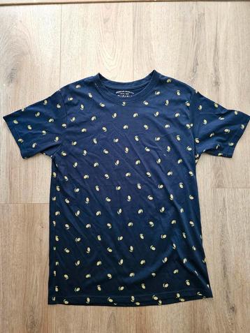 Zeeman blauw shirt citroenen katoen L large t-shirt
 beschikbaar voor biedingen