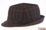 Vintage Vissershoed Angelo Litrico grijs bordeaux blauw 57, 56 of 57 cm (M, 7 of 7⅛ inch), Hoed, Ophalen of Verzenden, Gedragen