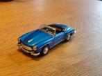 Welly Mercedes 190 SL BLAUW, Ophalen of Verzenden, Zo goed als nieuw, Auto