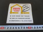 sticker baarn nijhof zelfbouw alles onder één dak *, Verzamelen, Ophalen, Zo goed als nieuw, Bedrijf of Vereniging
