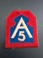 US WW2 5th Army mouwembleem, Ophalen of Verzenden, Landmacht, Amerika, Embleem of Badge