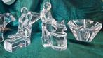 Lot kristal glazen Orrefors beeldjes en kaarsenstander, Antiek en Kunst, Antiek | Glas en Kristal, Ophalen of Verzenden