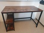 Bureau 'houtlook blad en zwart frame', Ophalen, Gebruikt, Bureau