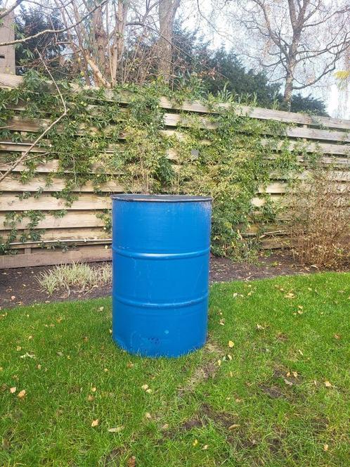 Stalen vaten 200L - vuurton, Tuin en Terras, Vuurkorven, Zo goed als nieuw, Vuurton, Ophalen