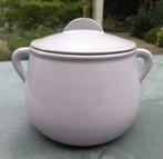 LE CREUSET zeldzaam grijs bonen potje met deksel, Kookpan of Snelkookpan, Gebruikt, Gietijzer, Ophalen of Verzenden