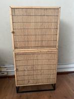 Kastje bamboe / rotan boho/ibiza, Ophalen, 1 of 2 laden, 50 tot 100 cm, Minder dan 100 cm