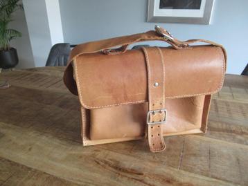 Echt leren Lederen laptoptas Schooltas Tas met draagband beschikbaar voor biedingen