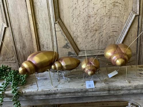 NIEUW set van 4 goudkleurige decoratie kevers, Huis en Inrichting, Woonaccessoires | Overige, Nieuw, Ophalen of Verzenden