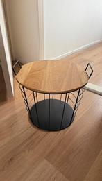 Ronde bijzettafel / dekenmand deksel, Huis en Inrichting, Woonaccessoires | Schalen en Manden, Ophalen of Verzenden, Zo goed als nieuw