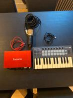 Audio Interface, Microfoon en MIDI Keyboard, Ophalen of Verzenden, Gebruikt