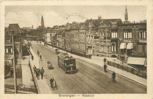 (304-206-035) Groningen Viaduct, Verzamelen, Ansichtkaarten | Nederland, Groningen, Verzenden