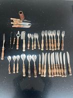 39 Delige Jaren 70 WMF Vintage Bestek  met houten handvat, Huis en Inrichting, Ophalen of Verzenden, Zo goed als nieuw, Rvs of Chroom