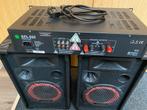 Speaker boxen met versterker, Ophalen of Verzenden, Zo goed als nieuw, 120 watt of meer, Overige merken