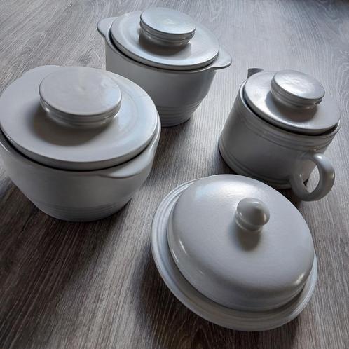 Staffel Stoneware botervloot dekschaal theepot peper zoutset, Huis en Inrichting, Keuken | Servies, Zo goed als nieuw, Overige typen