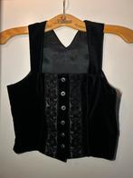 Vintage jaren ‘60 Zwart hesje, mooi bewerkt, velours, Ophalen of Verzenden