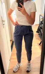 Tommy Hilfiger Blue Mid-waist Cotton Trousers, Blauw, Ophalen of Verzenden, Zo goed als nieuw, W28 - W29 (confectie 36)