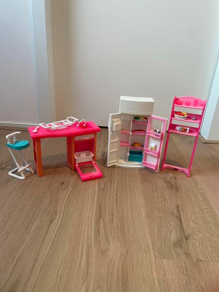 Vintage Barbie Keuken Decor, los of samen verkrijgbaar!, Kinderen en Baby's, Speelgoed | Poppen, Gebruikt, Barbie, Ophalen of Verzenden