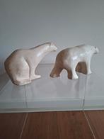 2 vintage ijsberen, gips? Beetje art deco, Ophalen of Verzenden
