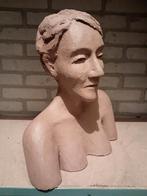 Terracotta Vrouwenbuste - Grove Chamotte, Antiek en Kunst, Ophalen
