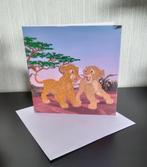 nieuw-Lion King (Simba en Nala) diamond painting kaart 18x18, Hobby en Vrije tijd, Kaarten | Zelfgemaakt, Nieuw, Ophalen of Verzenden