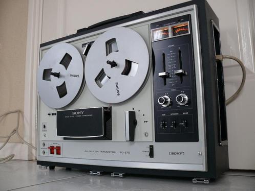 Keurig nette Sony TC270 Stereo met 2 luidsprekers, 3 speed, Audio, Tv en Foto, Bandrecorders, Met stofkap, Met banden, Ophalen