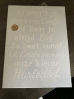 Geboorte bord Kado, Kinderen en Baby's, Kraamcadeaus en Geboorteborden, Nieuw, Ophalen of Verzenden, Kraamcadeau