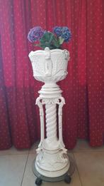 Grote Keramic bloempot en Pilaar Italia Vintage  90 cm, Ophalen, Aardewerk, Aardewerk, Aardewerk