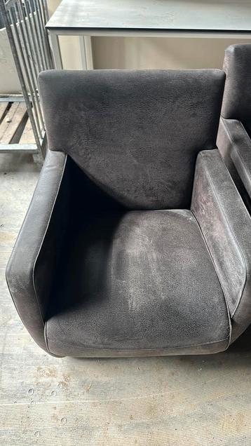 Leren stoelen. 4 stuks