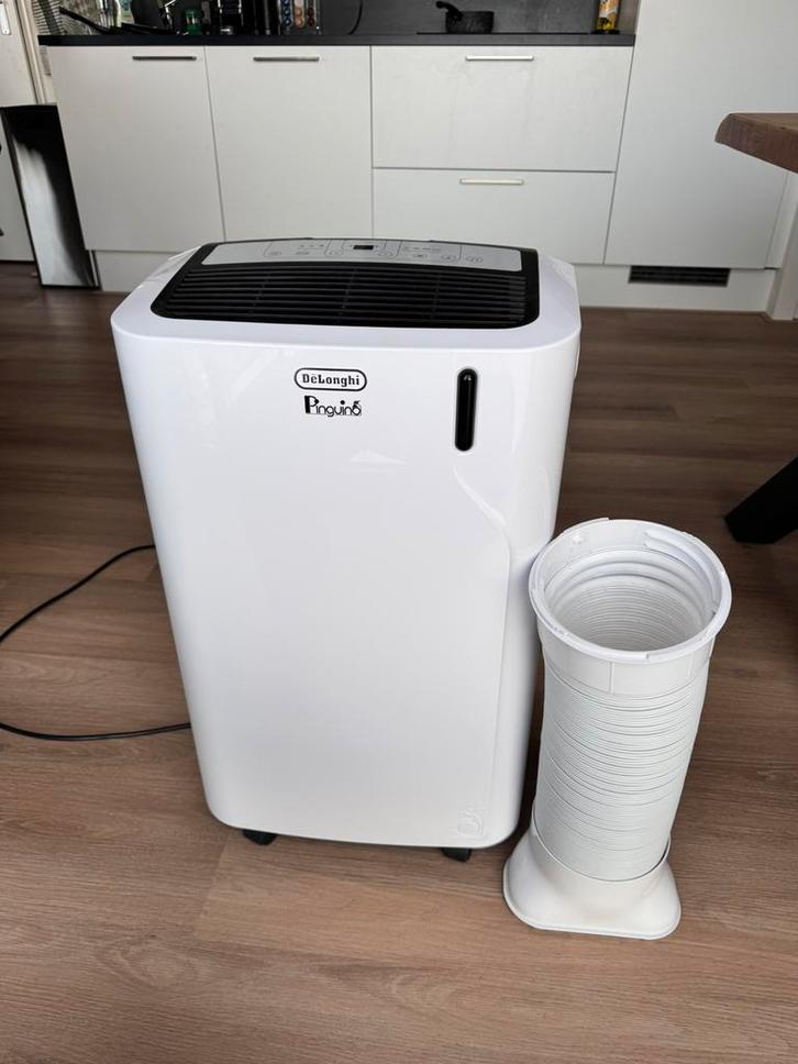 Delonghi Pinguino PAC EM90 Airco, Witgoed en Apparatuur, Airco's, Zo goed als nieuw, Mobiele airco, 60 tot 100 m³, 3 snelheden of meer