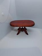 Mahonie eetkamer tafel 1:12, Ophalen of Verzenden, Nieuw, Poppenhuis