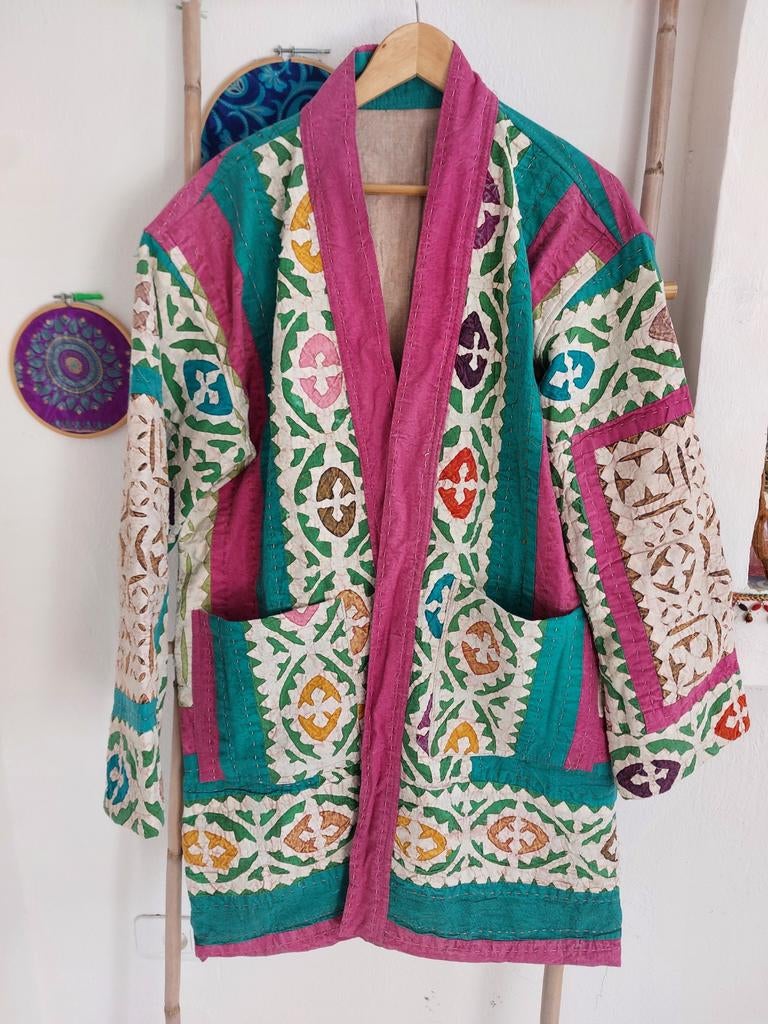 Applique Kimono - one size, Overige kleuren, Verzenden, Maat 42/44 (L), Nieuw