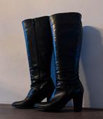 Linea Zeta leren laarzen - Maat 39, Kleding | Dames, Schoenen, Hoge laarzen, Zwart, Ophalen of Verzenden, Zo goed als nieuw