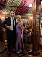 Paarse Gala Jurk met Stretch, Maat 38/40 (M), Paars, Ophalen of Verzenden, Zo goed als nieuw