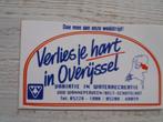 sticker Verlies je hart in Overijssel Variatie in Waterrecre, Ophalen of Verzenden, Zo goed als nieuw, Overige typen