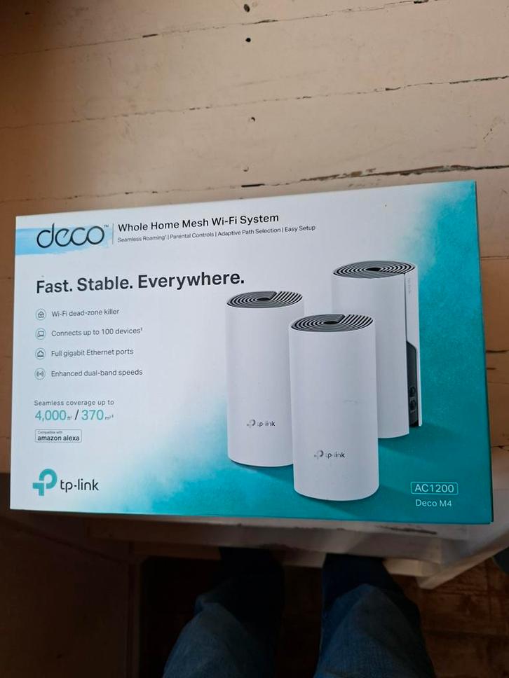 TP-Link Deco M4 Mesh WiFi - Zo goed als nieuw!, Computers en Software, Routers en Modems, Zo goed als nieuw, Router, Ophalen