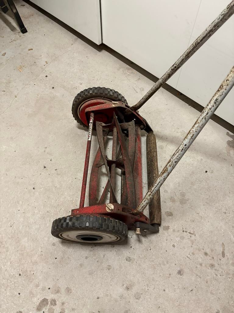 Vintage Husqvarna Handgrasmaaier, Tuin en Terras, Ophalen, Gebruikt, Handgrasmaaier, 30 t/m 39 cm
