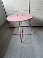 Gratis afhalen: Roze Bijzettafel met Handvat, Ophalen, Minder dan 45 cm, Minder dan 55 cm, Metaal of Aluminium