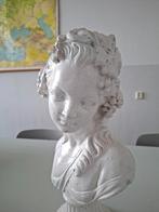 klassiek decoratief borstbeeld vrouw tuinbeeld beeld beton, Tuin en Terras, Ophalen of Verzenden, Gebruikt, Beton, Mensenbeeld