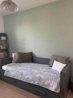 Woood bedbank met lade staalgrijs, Kinderen en Baby's, Kinderkamer | Bedden, Ophalen, 85 tot 100 cm, Gebruikt, Lattenbodem