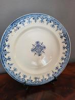 Antieke Franse Bord ~ Terre de Fer, Antiek en Kunst, Antiek | Servies los, Ophalen of Verzenden