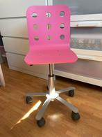 Roze bureaustoel in hoogte verstelbaar, Ophalen, Zo goed als nieuw, Roze, Bureaustoel