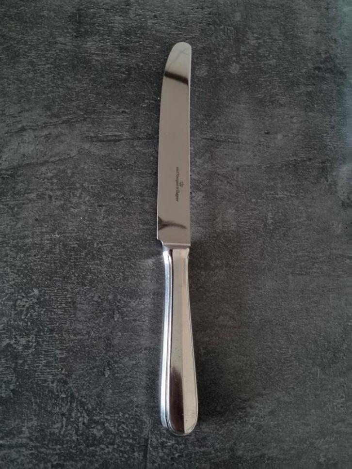 Van Kempen en Begeer Hollands Glad dinermes, Antiek en Kunst, Antiek | Bestek, Ophalen of Verzenden