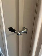 Jaren 30 deurbeslag mat nikkel zwart €12,50 p/set, Ophalen of Verzenden, Nieuw, Klink of Kruk