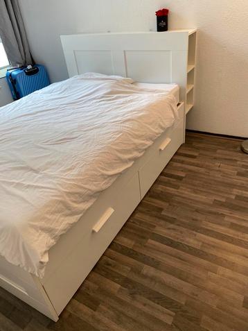IKEA Brimnes bedframe met opberglades en bedeinde beschikbaar voor biedingen