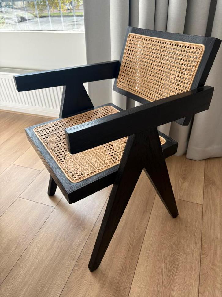 Rivièra Maison St. Moritz Dining Armchair Black, Huis en Inrichting, Stoelen, Zwart, Ophalen